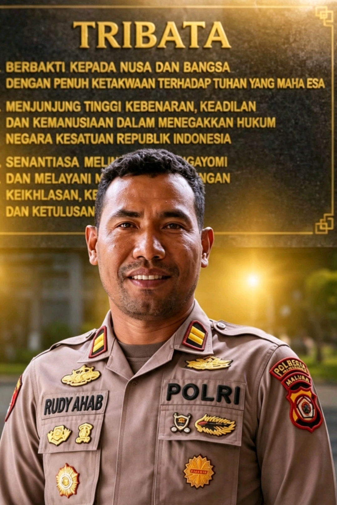 IPTU RUDY AHAB SH: SOSOK POLISI HUMANIS DAN BEKERJA KERAS.
