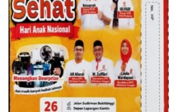 PKS Gelar Jalan Sehat Peringati Hari Anak Nasional di Bukittinggi, Gratis dan Hadiah Melimpah PKS Gelar Jalan Sehat Peringati Hari Anak Nasional di Bukittinggi, Gratis dan Hadiah Melimpah