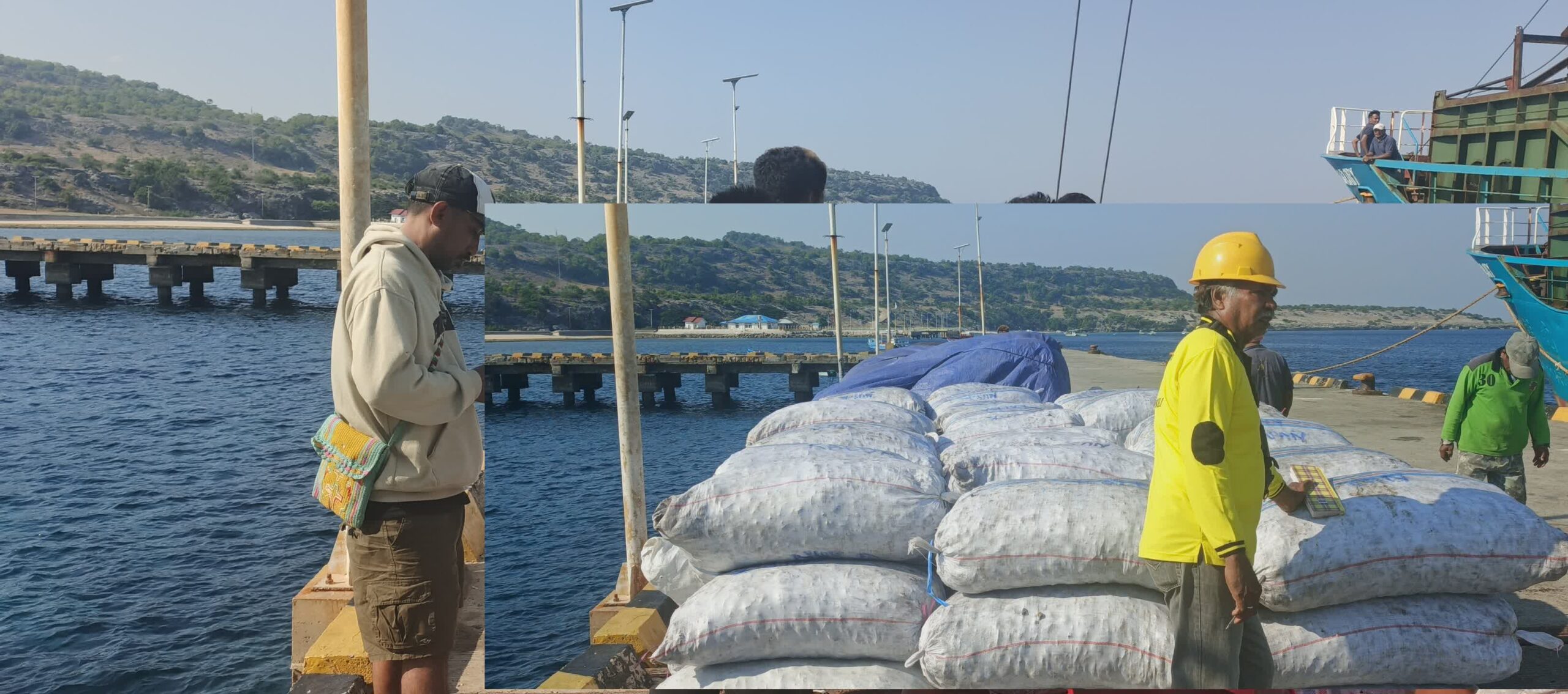Semangat Mandiri Warga Pulau Roma: Bawa 12 Ton Kopra ke Dermaga Kisar, Ajak Masyarakat Jangan Hanya Bergantung Bantuan