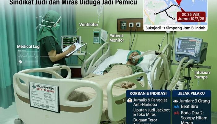 TEROR TERHADAP PERS: Wartawan Batam Kritis Ditikam, Liputan Sindikat Judi dan Miras Diduga Jadi Pemicu