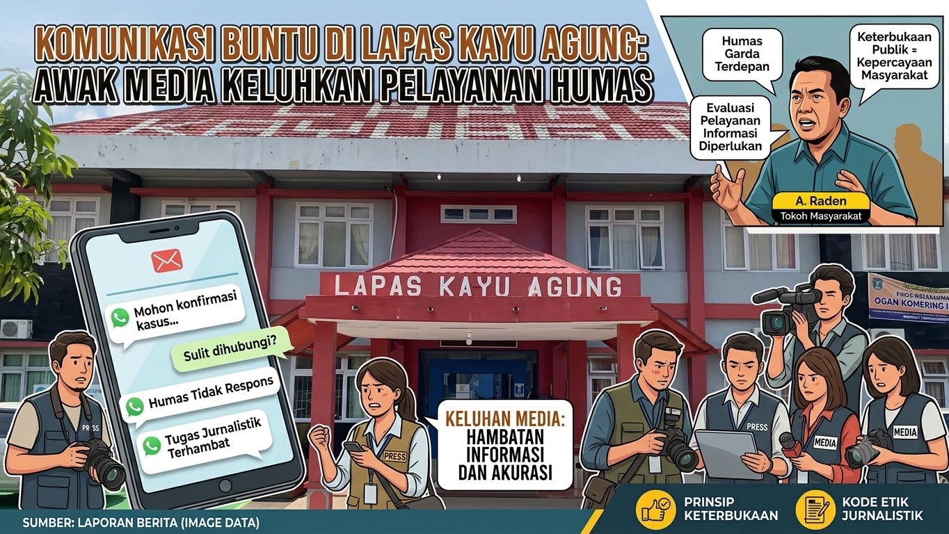 Awak Media Mengeluhkan Sulitnya Berkomunikasi dengan Humas Lapas Kelas IIB Kayuagung, Tokoh Masyarakat Meminta Evaluasi Pelayanan Informasi