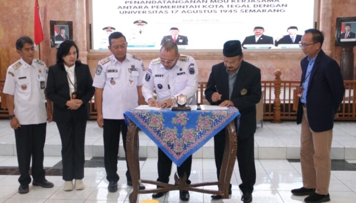Wali Kota Tegal Teken MoU dengan UNTAG Semarang, Perkuat Kompetensi ASN Hadapi Era Digital