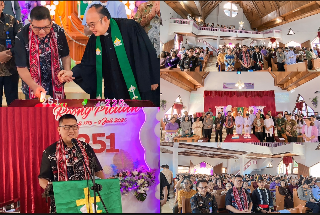 Kenangan Wabup Kawatu Bersama Masyarakat Picuan pada HUT ke-251 dan 226 GMIM Sion