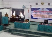 Bupati Toba Effendi Napitupulu saat Rapat Paripurna DPRD Toba