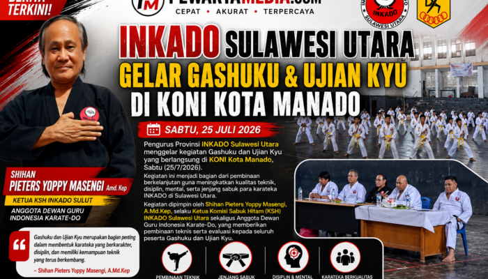 INKADO Sulut Gelar Gashuku dan Ujian Kyu di KONI Kota Manado