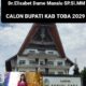 Dr.Elisabet Dame Manalu SPSi.MM Maju Calon Bupati Kab Toba 2029,atas permintaan masyarakat kab Toba ” Hami Jo Apala Sahali Kaum Ibu Memimpin Kab Toba Nauli”