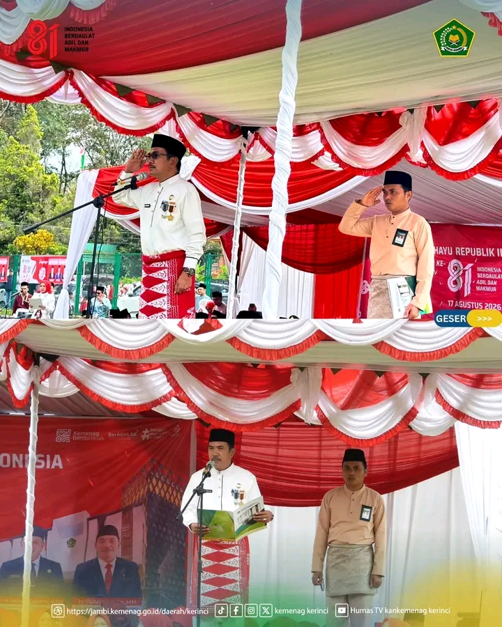 Peringati HUT ke-81 RI, Kemenag Kerinci Teguhkan Kerukunan Umat dan Semangat Inovasi