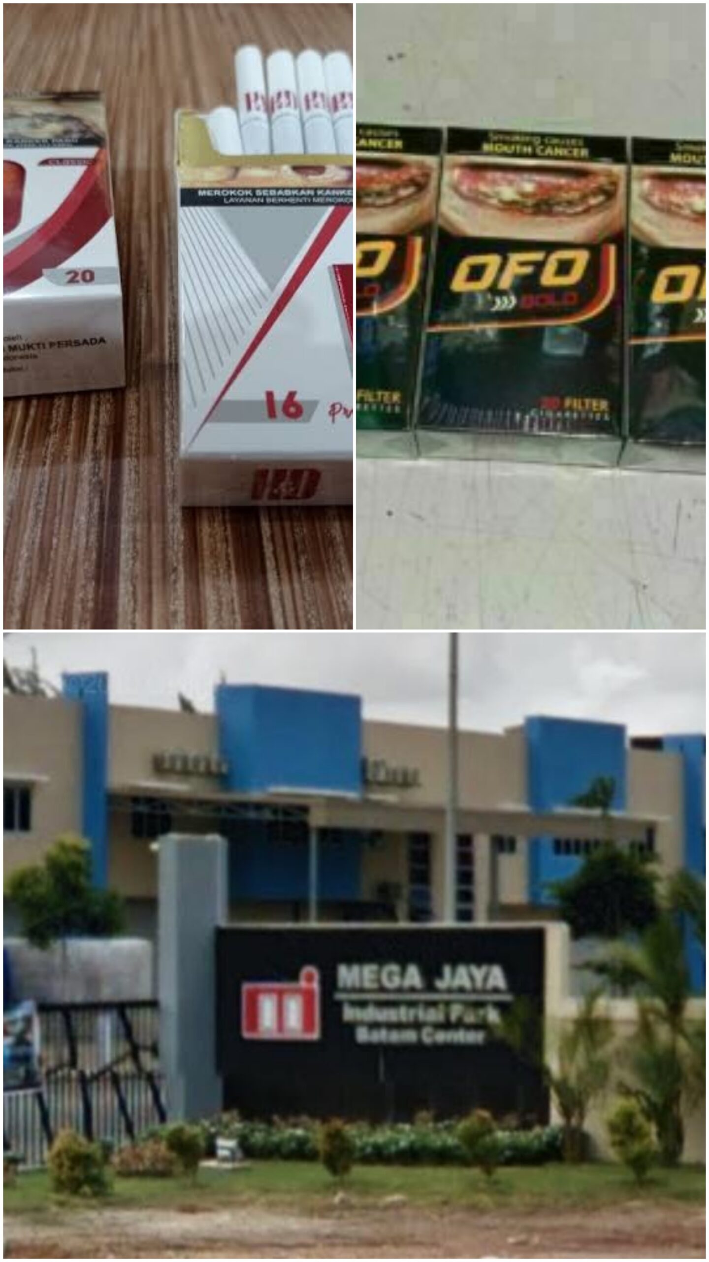 Dugaan Peredaran Rokok Tanpa Cukai di Batam, Pabrik di Mega Jaya Industrial Park Jadi Sorotan