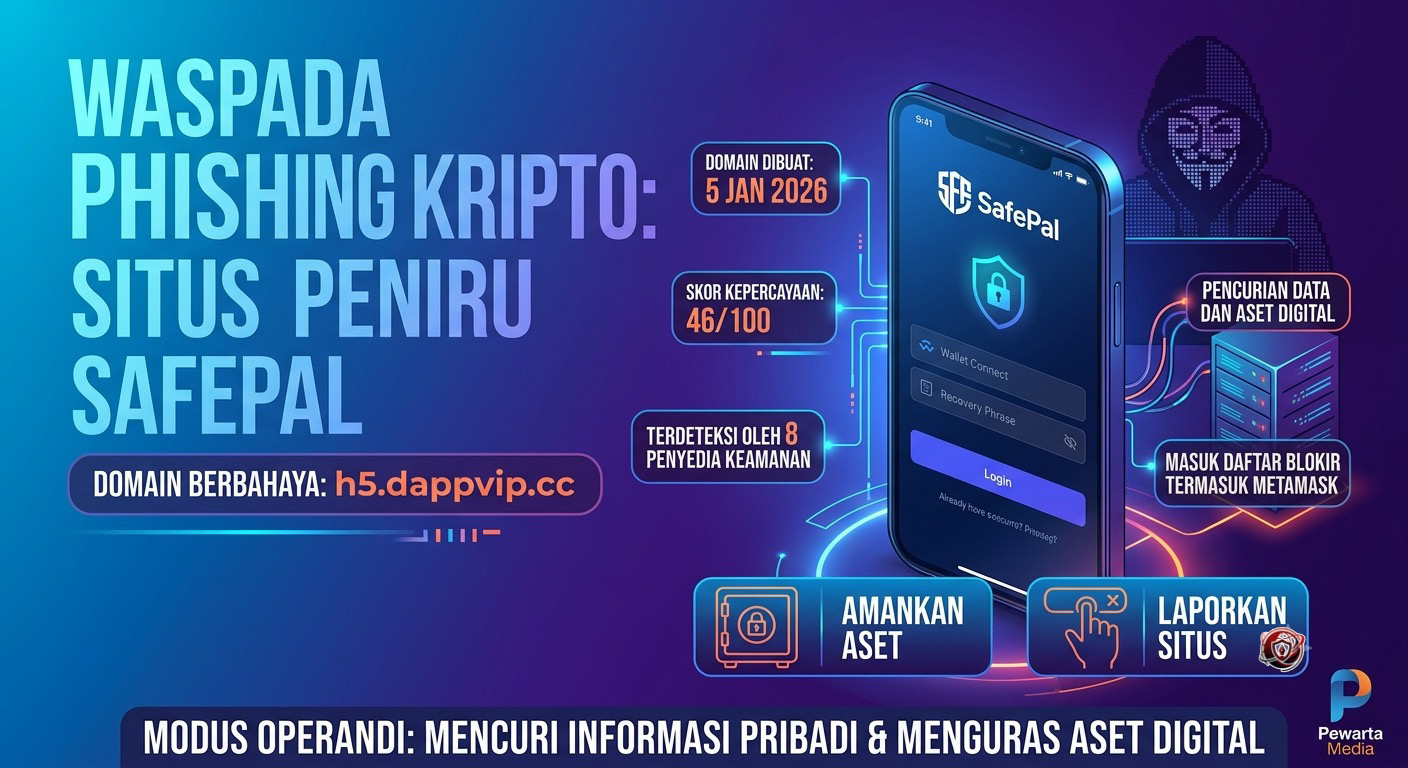 Waspada Phishing Kripto: Situs Peniru SafePal “h5.dappvip.cc” Ancam Aset Digital Pengguna