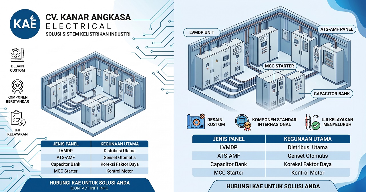 Solusi Panel Listrik Industri Terpercaya: Jasa Pembuatan Panel Listrik Profesional dari CV Kanar Angkasa Electrical