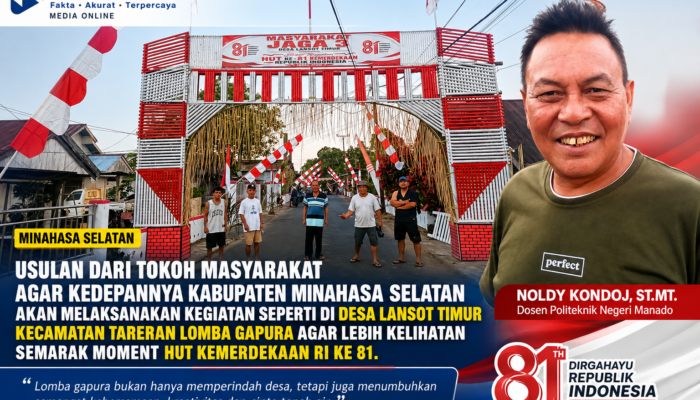 “Semarak Lansot Timur Tuai Pujian, Tokoh Masyarakat Dorong Lomba Gapura Jadi Agenda Resmi Pemkab Minsel”