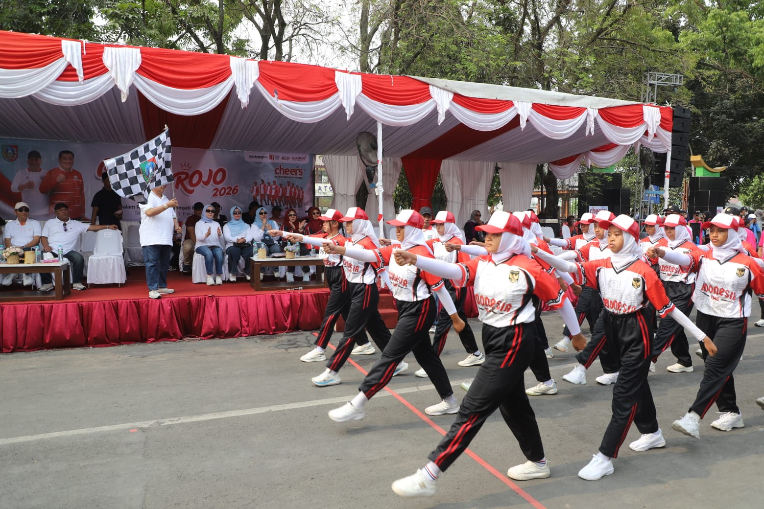 Disporapar Jombang Umumkan Pemenang Gerak Jalan ROJO 2026