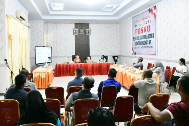 Dini .ti Bahaya (.ti Hazard Earlu Warning Sistem/MHEWS diadakan di Kantor Bupati TapTeng