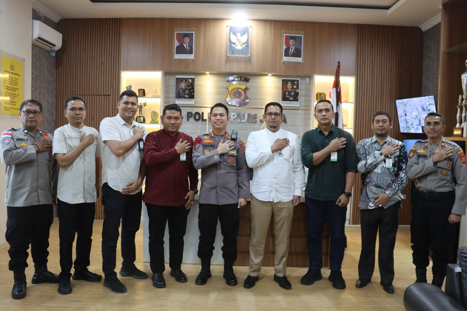 Perkuat Sinergitas dan Silaturrahmi Dengan Dunia Perbankan Kapolres Pidie Jaya Terima Kunjungan Pimpinan BSI Cabang Meureudu