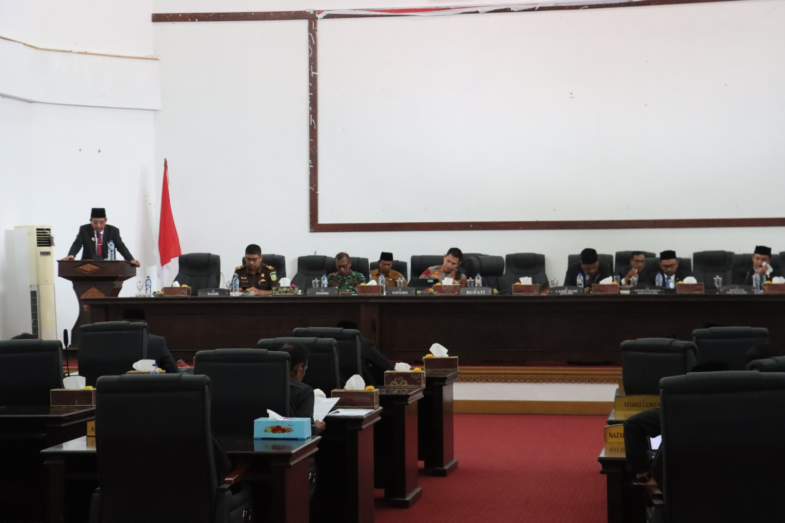 Kapolres Pidie Jaya Pimpin Langsung Pengamanan Rapat Paripurna III DPRK Pembahasan KUA – PPAS APBK Tahun 2027