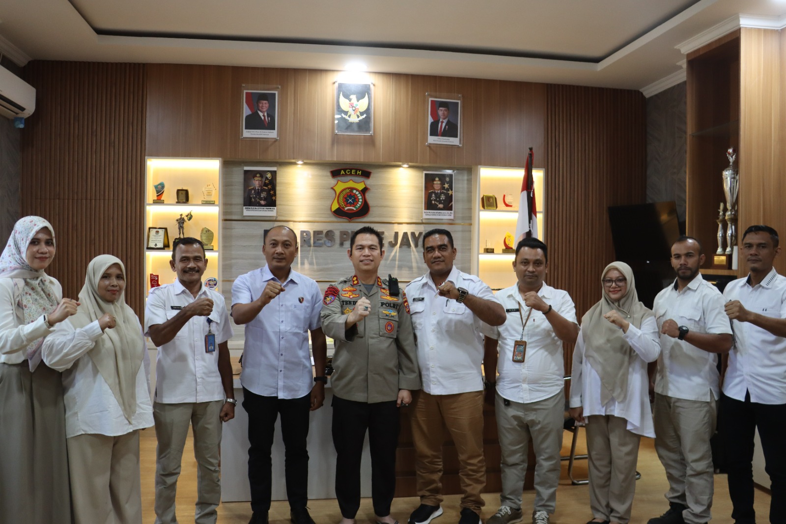 Sinergitas Polres Pidie Jaya Dengan BNNK Dalam Upaya Pemberantasan Peredaran Narkoba