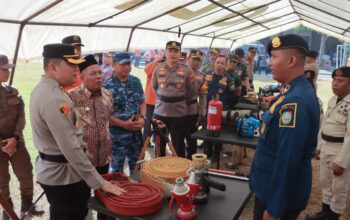 Perkuat Kolaborasi Hadapi Kekeringan dan Karhutla, Polres Jombang Gelar Apel Siaga Bencana