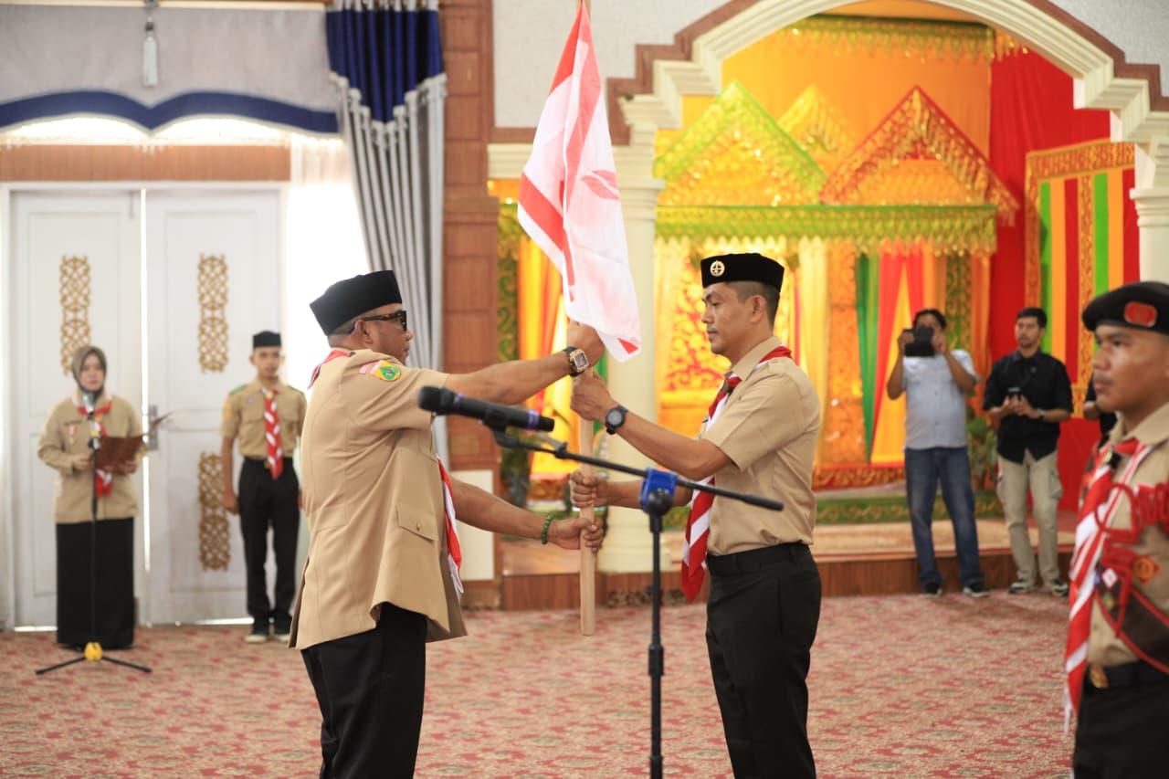 Wabup Raja Sayang Lepas Kontingen Pramuka Nagan Raya ke Jambore Nasional XII 2026