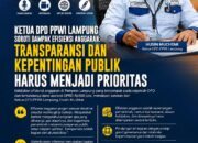 Ketua DPD PPWI Lampung Soroti Dampak Efisiensi Anggaran: Transparansi dan Kepentingan Publik Harus Menjadi Prioritas