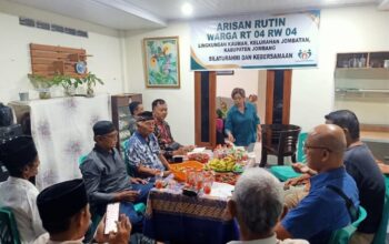 Jaga Tradisi Silaturahmi dan Guyub Rukun, Warga RT 04 RW 04 Kauman Jombang Gelar Arisan Rutin dan Persiapan HUT RI ke-81
