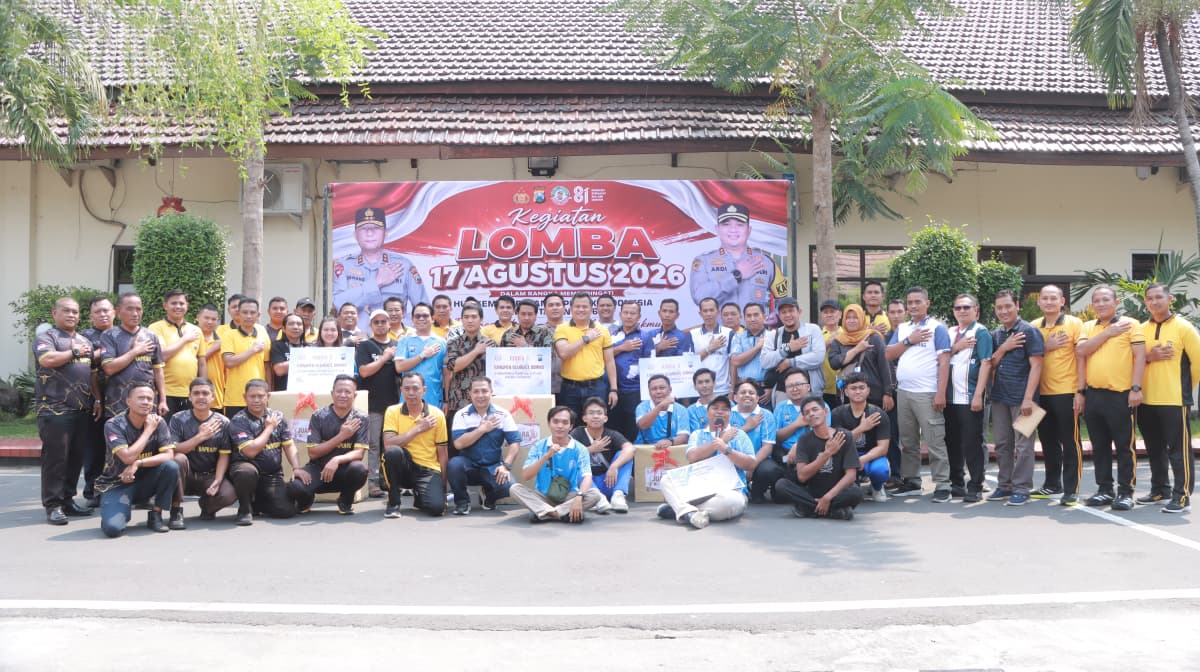 Meriahkan HUT Ke-81 Kemerdekaan RI, Polres Jombang Gelar Turnamen Mini Soccer Bersarung