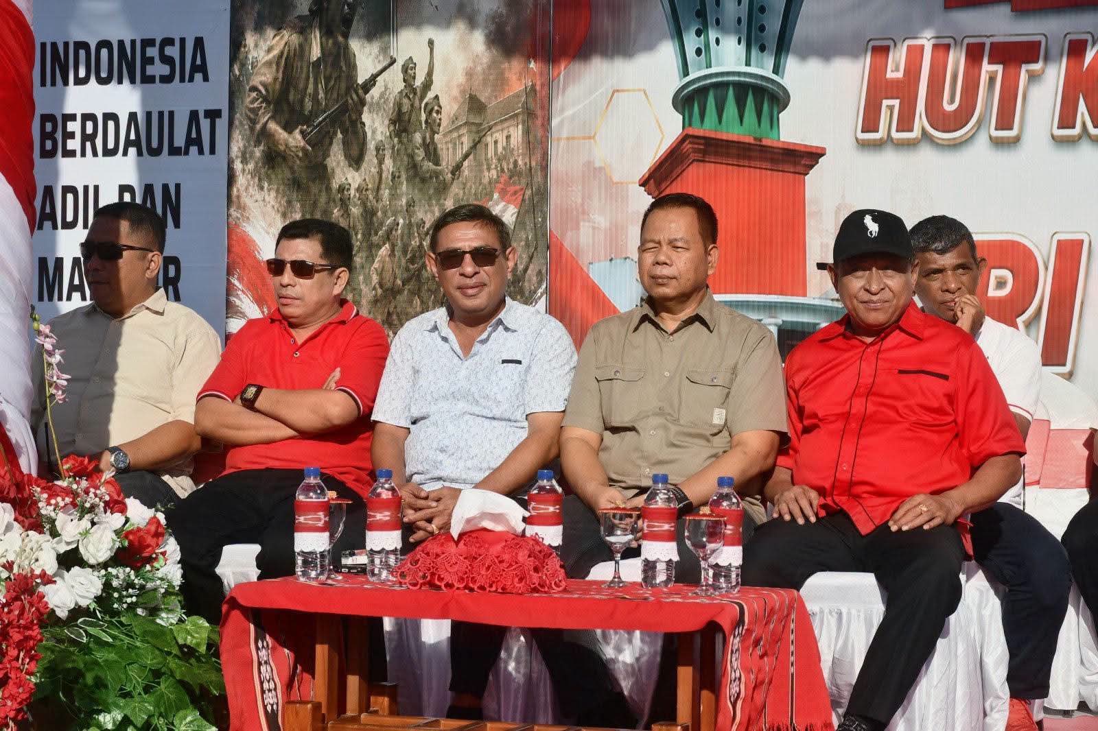 Karnaval Pembangunan dan Pelayanan Publik Semarakkan HUT Ke 81 RI di Tiakur