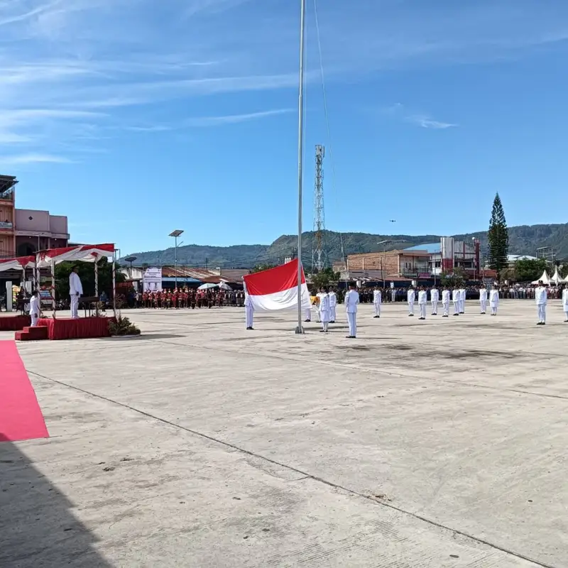 Upacara Bendera HUT RI Ke- 81 Tahun 2026 Dipimpin Bupati Effendi Napitupulu