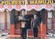 Merah Putih Berkibar, Polresta Mamuju Khidmat Peringati HUT ke-81 RI