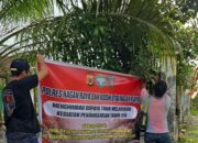 SATRESKRIM POLRES NAGAN RAYA PASANG SPANDUK HIMBAUAN, CEGAH AKTIVITAS PENAMBANGAN TANPA IZIN SATRESKRIM POLRES NAGAN RAYA PASANG SPANDUK HIMBAUAN, CEGAH AKTIVITAS PENAMBANGAN TANPA IZIN
