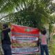 SATRESKRIM POLRES NAGAN RAYA PASANG SPANDUK HIMBAUAN, CEGAH AKTIVITAS PENAMBANGAN TANPA IZIN