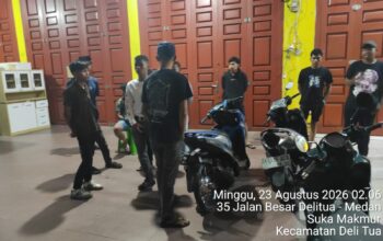 Antisipasi Geng Motor dan 3C, Polsek Deli Tua Gencarkan Patroli Presisi Dini Hari
