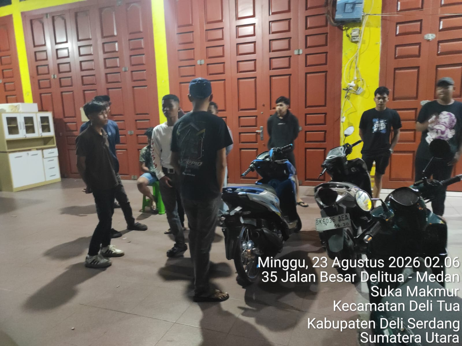 Antisipasi Geng Motor dan 3C, Polsek Deli Tua Gencarkan Patroli Presisi Dini Hari