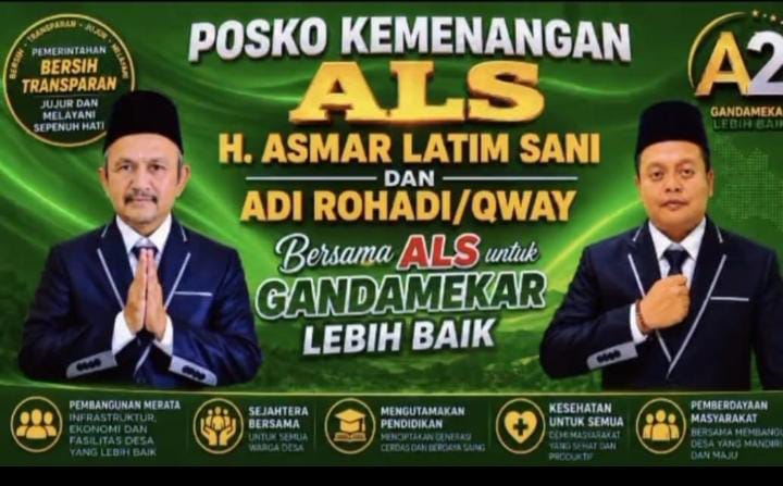 Dukungan Dan Simpatisan Siap Menangkan Asmar Latim Sani & Adi Rohadi Di Pilkades Gandamekar 2026