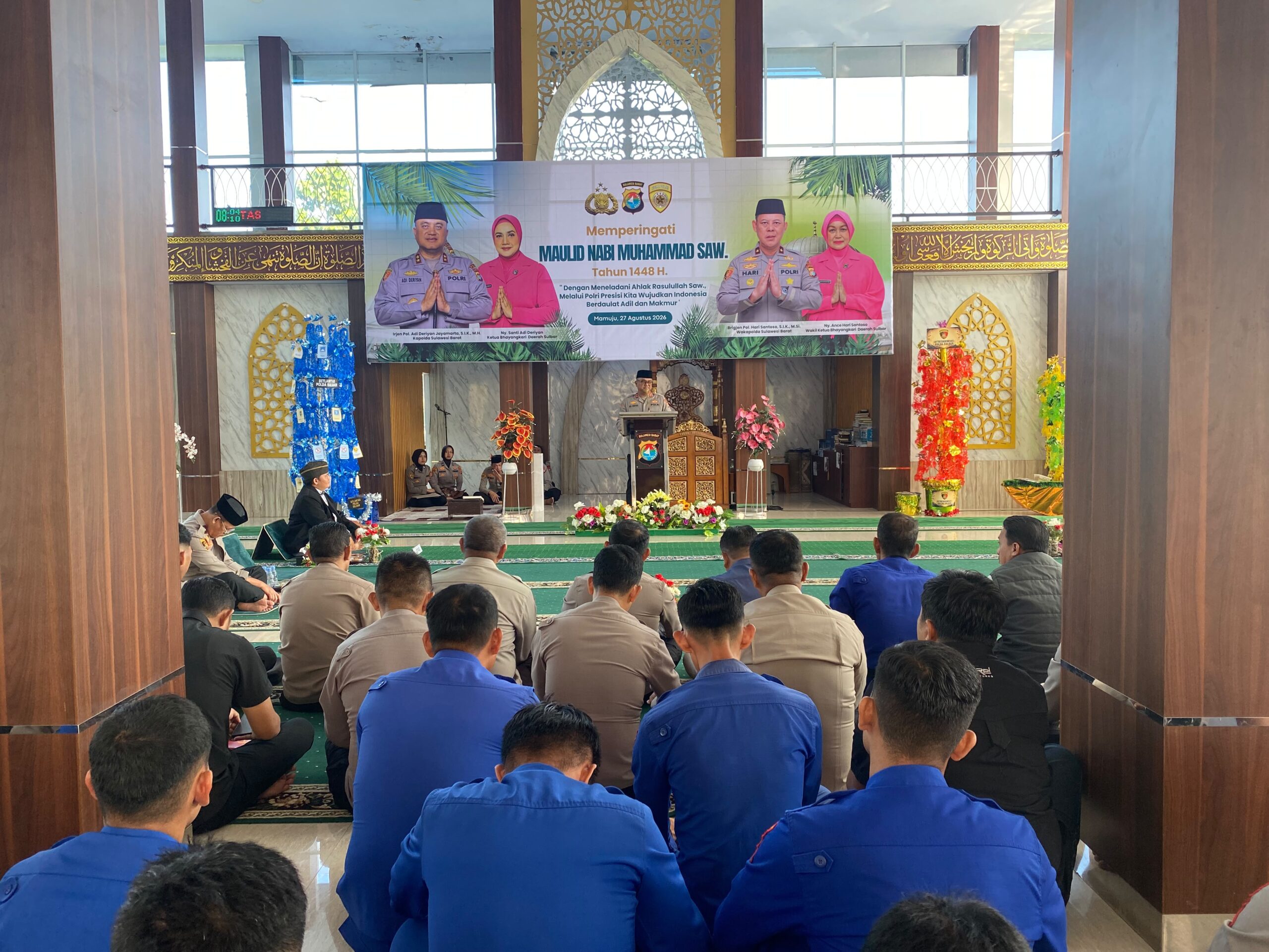 Peringati Maulid Nabi, Kapolda Sulbar: Teladani Akhlak .ia, Raih Syafaat dan Perbaiki Kinerja
