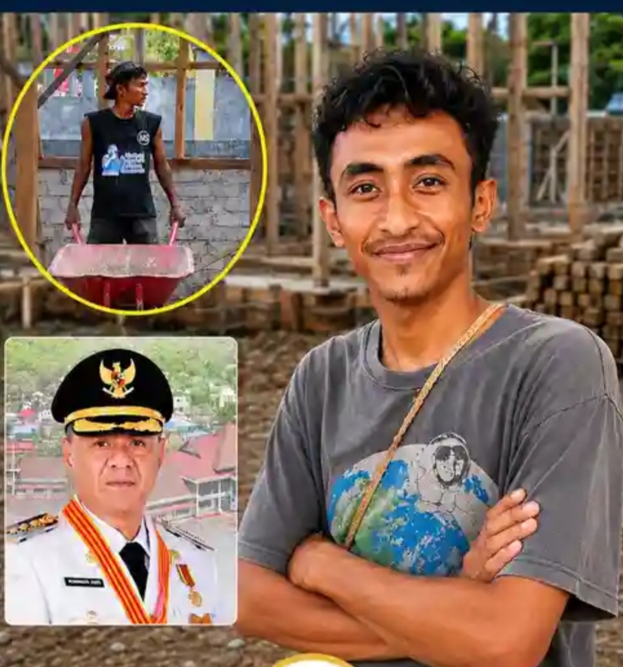 Luar Biasa! Di Tengah Maraknya “Orang Dalam”, Anak Wakil Wali Kota Tidore Pilih Menjadi Kuli Bangunan