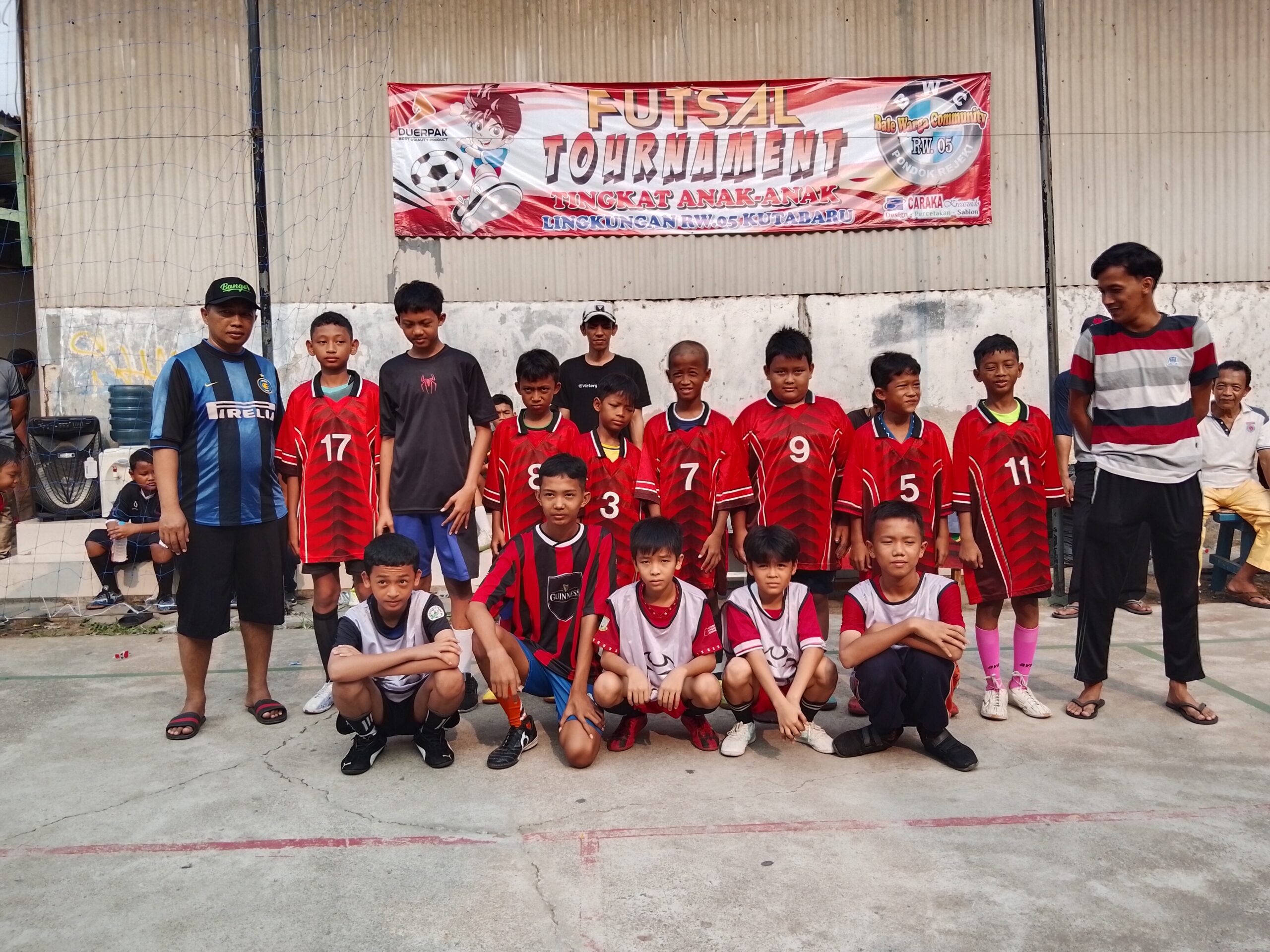 Turnamen Futsal Tingkat Anak-Anak RW 05 Pondok Rejeki, Semangat Bakat Muda di Kuta Baru