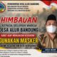 Kabut Asap Mengancam Kesehatan, Kepala Desa Alur Bandung Memberikan Himbauan Kepada Warga Agar Gunakan Masker.