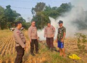 Musim Kemarau Mengancam, Polsek Lebaksiu Bergerak Cegah Kebakaran Lahan Tebu di Tegal