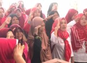Merah Putih Berkibar di Tengah Pasar, Ratusan Pedagang Martoloyo Khidmat Peringati HUT ke-81 RI