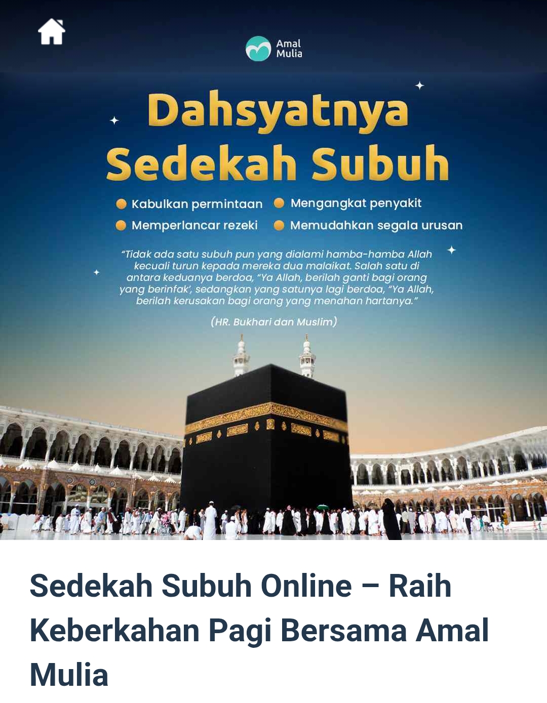 Sedekah Subuh di Era Digital, Tradisi Kebaikan yang Kini Lebih Praktis