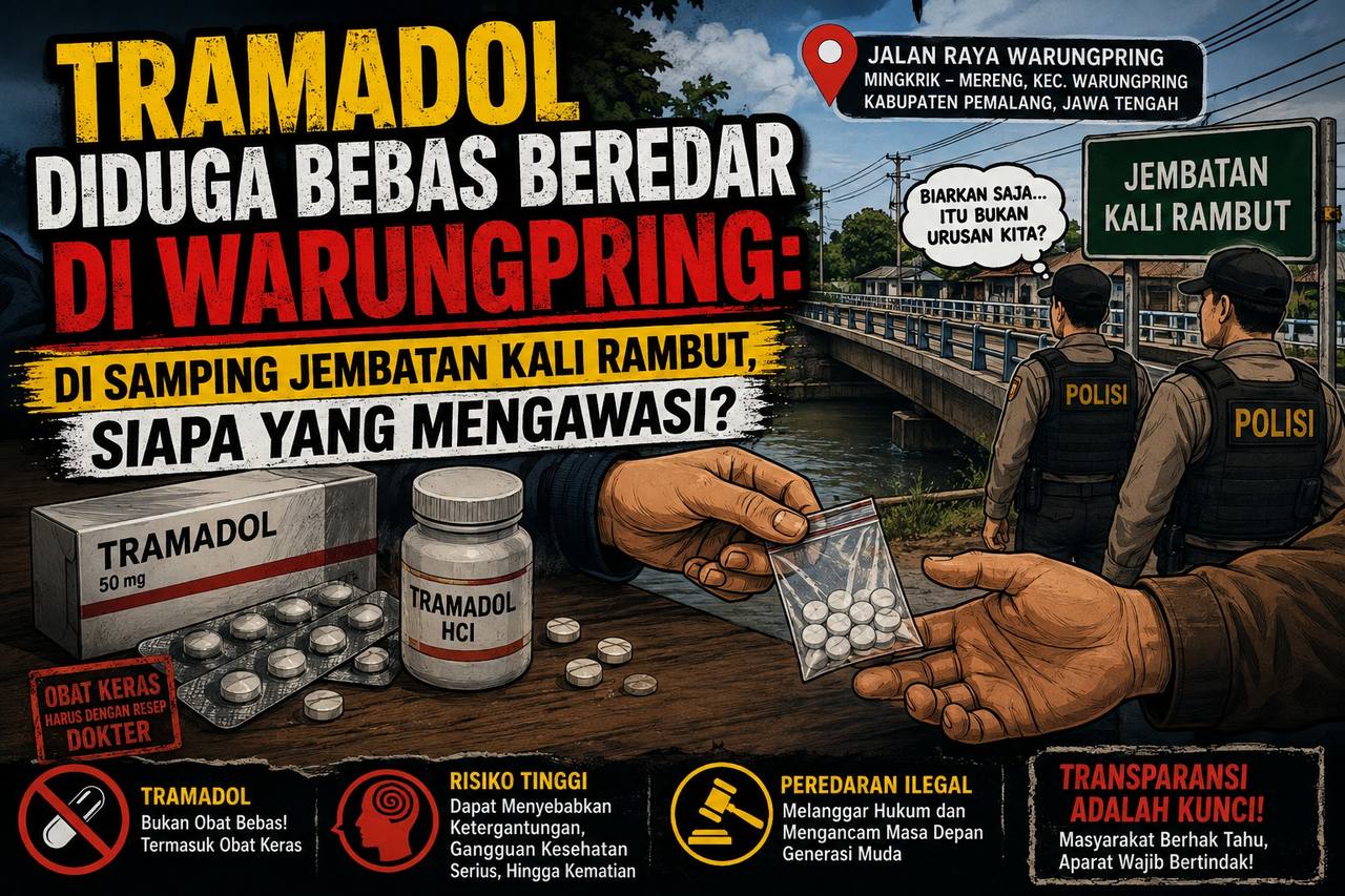 Tramadol Diduga Bebas Beredar di Warungpring: Jembatan Kali Rambut Jadi Sorotan, Aparat Diminta Jangan Tutup Mata
