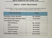 RSUD Ogan Ilir Resmi Rilis Rincian Tarif Pelayanan Pasien Umum Berdasar Perda No. 6 Tahun 2023