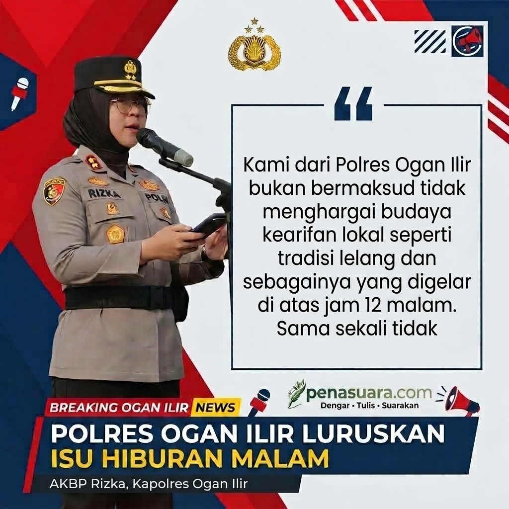 Polres Ogan Ilir Luruskan Isu Larangan Hiburan Malam: Fokus Pencegahan Narkoba dan Penegakan Perda