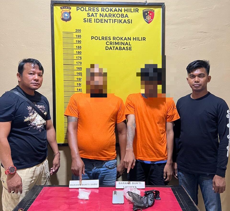Polres Rokan Hilir Sita 60,81 Gram Sabu dan Amankan Dua Terduga Pengedar