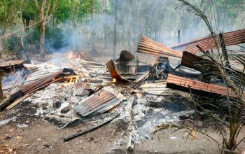 Ditinggal ke Kebun Karet, Rumah Panggung di Mekarsari Ogan Ilir Ludes Terbakar