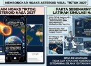 Cek Fakta: Video Viral Klaim Asteroid Hantam Bumi 2027 Merupakan Hasil Manipulasi Simulasi NASA