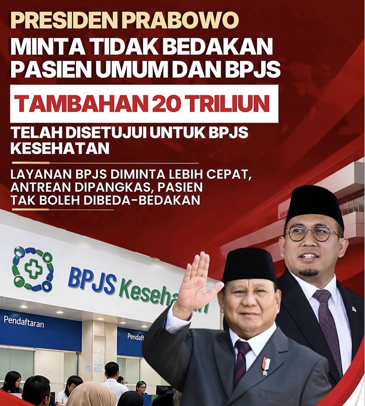 Instruksi Presiden Tegaskan Kesetaraan Pasien BPJS dan Umum: Antara Arahan, Penguatan Anggaran, dan Tantangan Lapangan