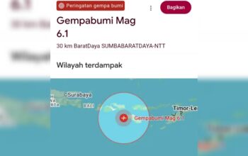 Gempa Tektonik Magnitudo 5,9 Guncang Kodi Sumba, BMKG Pastikan Tidak Berpotensi Tsunami Gempa Tektonik Magnitudo 5,9 Guncang Kodi Sumba, BMKG Pastikan Tidak Berpotensi Tsunami